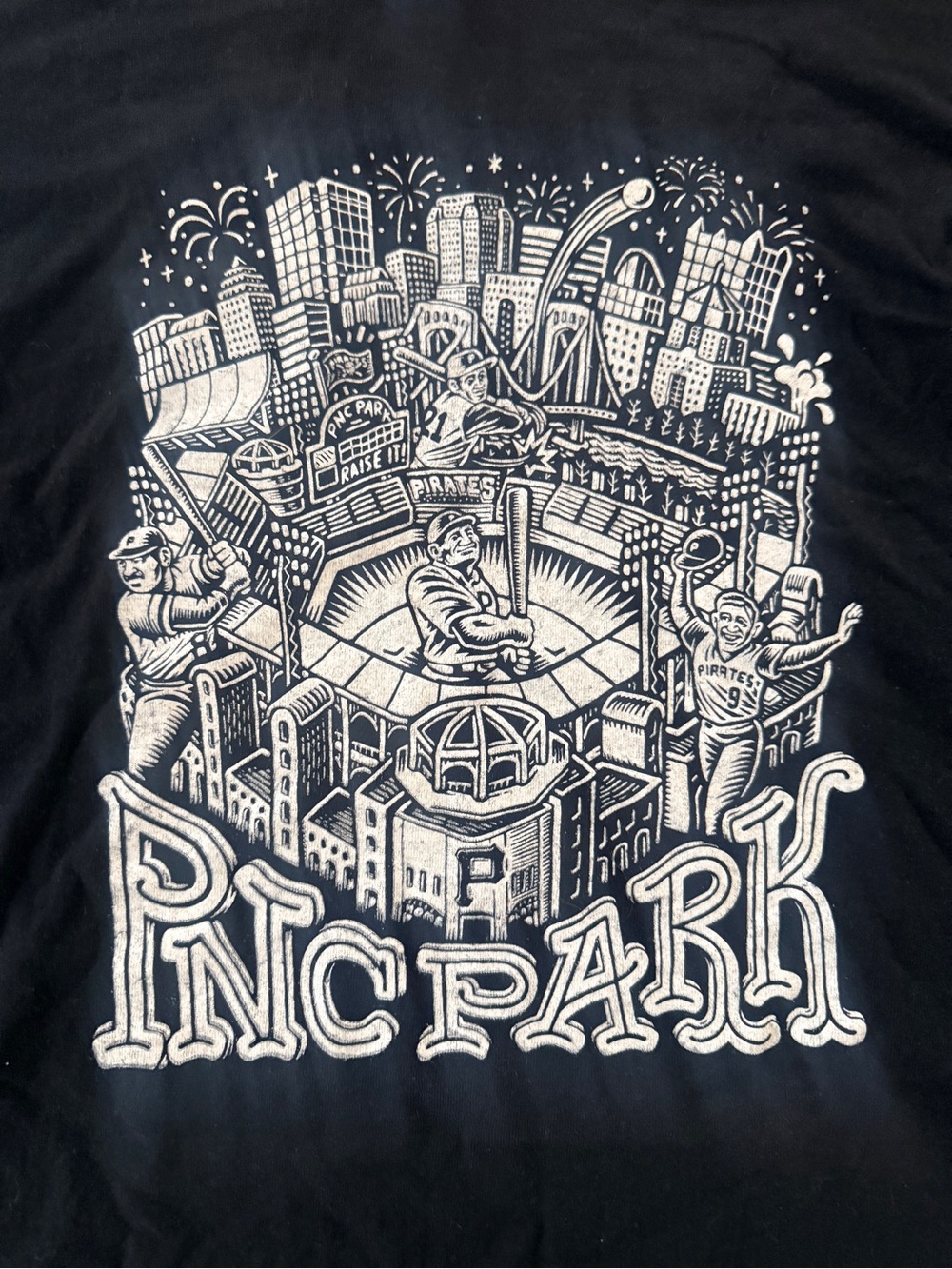 Pittsburgh Pirates PNC Park Stadium Giveaway Graphic T-Shirt XL